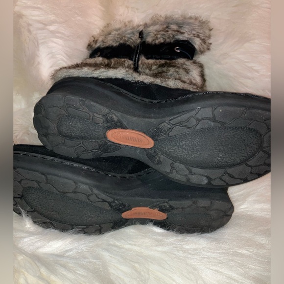 Suede Faux fur NATURALIZER womens wedge mid calf boots - Picture 13 of 15